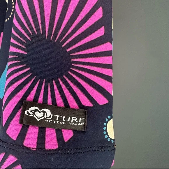 Couture Active Wear Colorful Paisley Athletic Racer Back Tank Top — Size OS - Picture 3 of 6